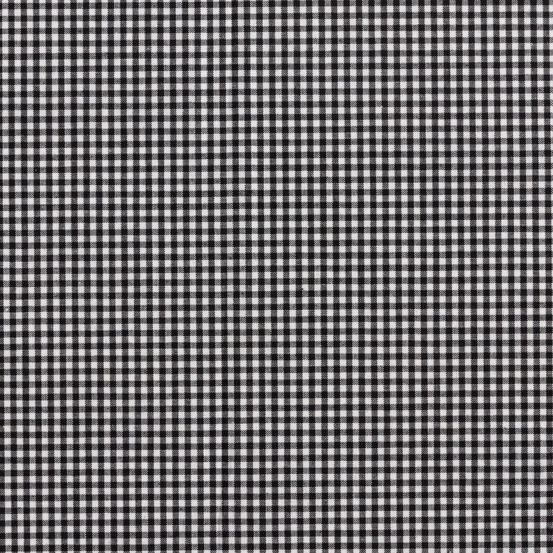 Tessuto per camicia a quadri piccoli – nero/bianco,  image number 1