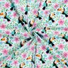 jersey di cotone Tucani in una giungla di fiori – azzurro baby/arancione,  thumbnail number 3