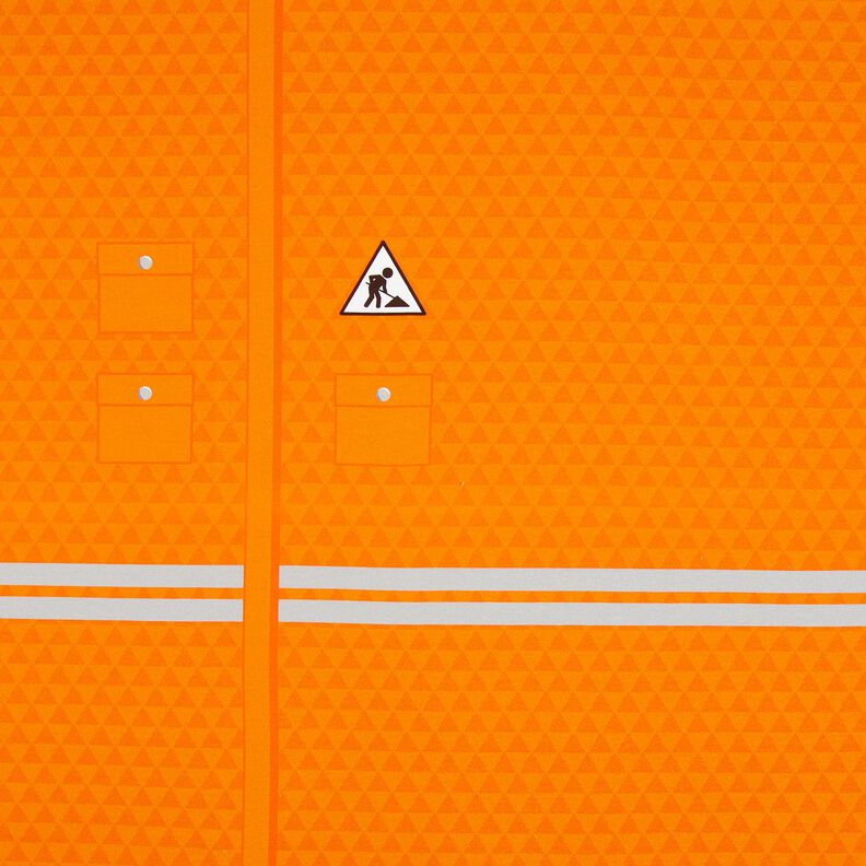 French terry taglio di tessuto Essere un operaio edile un giorno | Stoff&Liebe – arancio,  image number 6