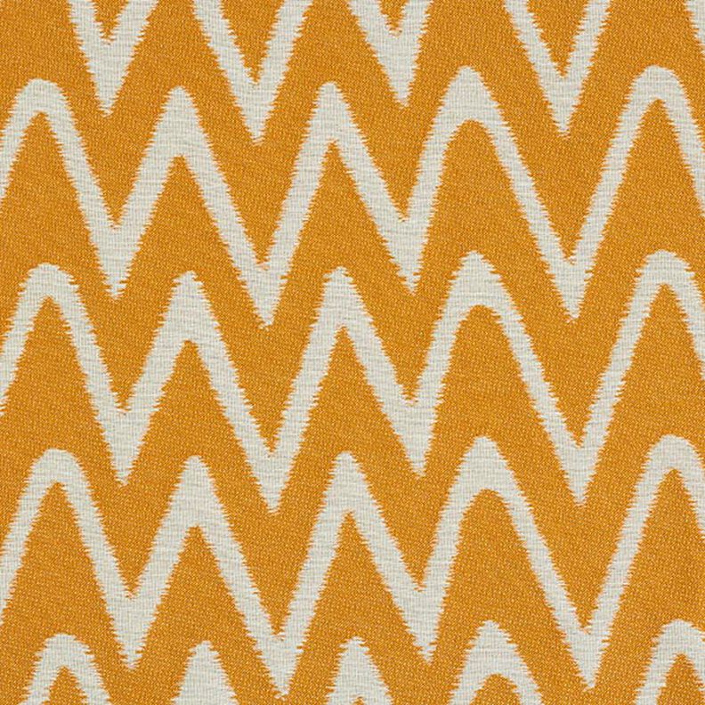 tessuto jacquard da esterni motivo ikat – senape,  image number 1