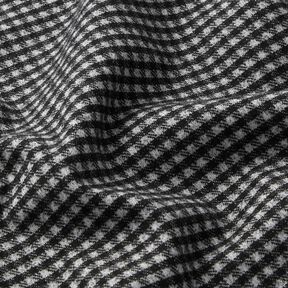 Cappotto in maglia stretch a quadri piccoli – grigio chiaro/nero, 