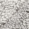Chiffon increspato con ornamenti floreali – bianco/nero,  thumbnail number 4