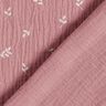 mussolina / tessuto doppio increspato Ramo – rosa antico scuro/bianco,  thumbnail number 4