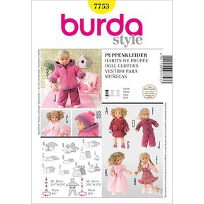 Abiti per bambole, Burda 7753, 