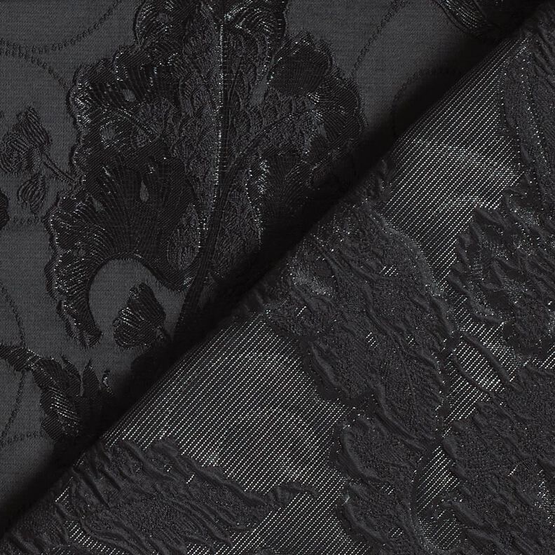 jacquard abbigliamento broccato fiori – nero, image number 4