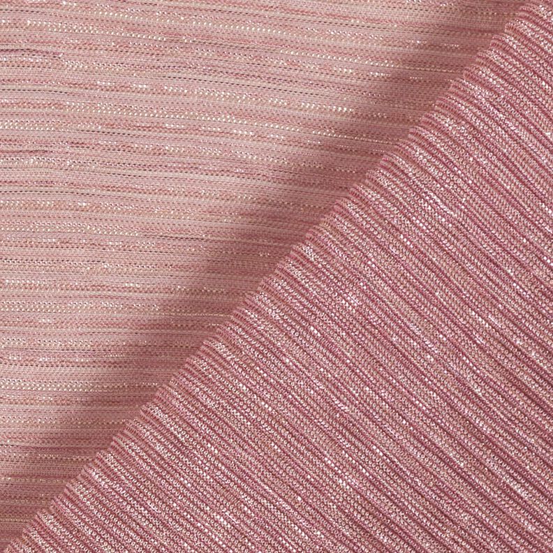 Plissettato con righe trasparenti glitterate – rosa,  image number 4