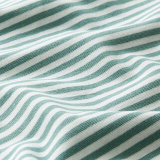 tessuto tubolare per polsini, strisce sottili – canna palustre/bianco, 
