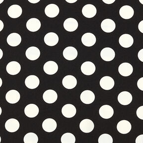 tessuto increspato pois [2,5 cm] – nero, 