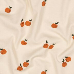 GOTS jersey di cotone arance | Poppy Fabrics – beige chiaro/caramello, 