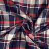 flanella di cotone quadri – nero-azzurro/rosso carminio,  thumbnail number 3