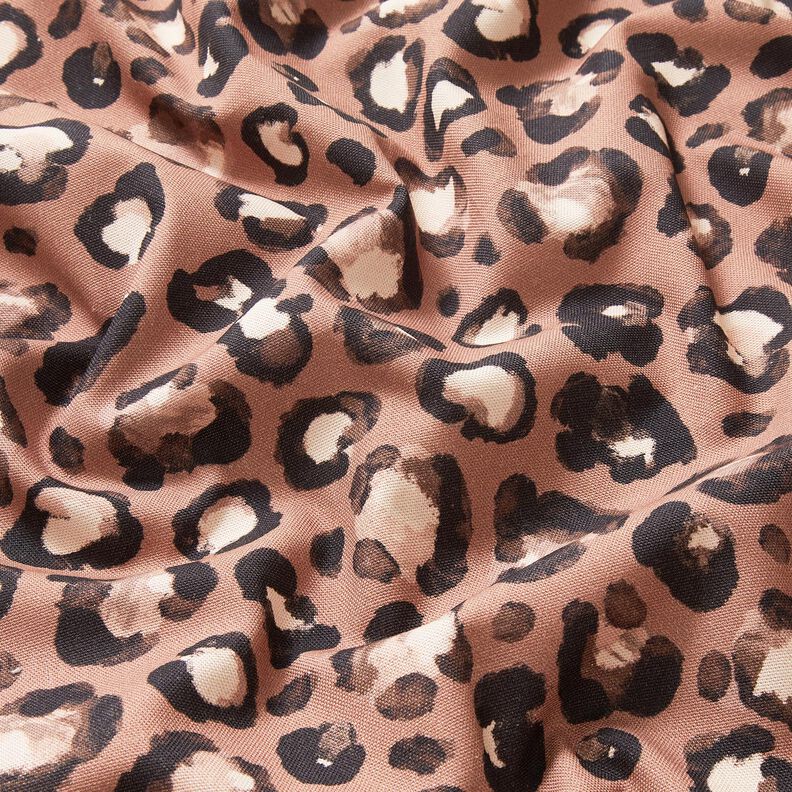 tessuto arredo tessuti canvas Pois Leopardato – cannella/nero,  image number 2