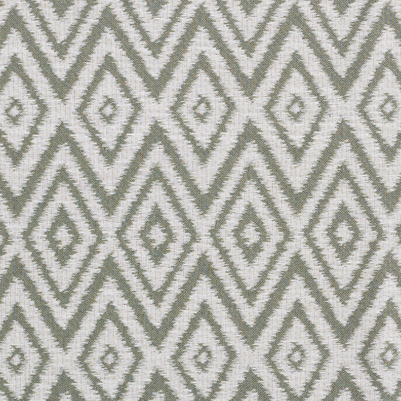 Tessuto jacquard da esterni stile etnico – verde oliva,  image number 1