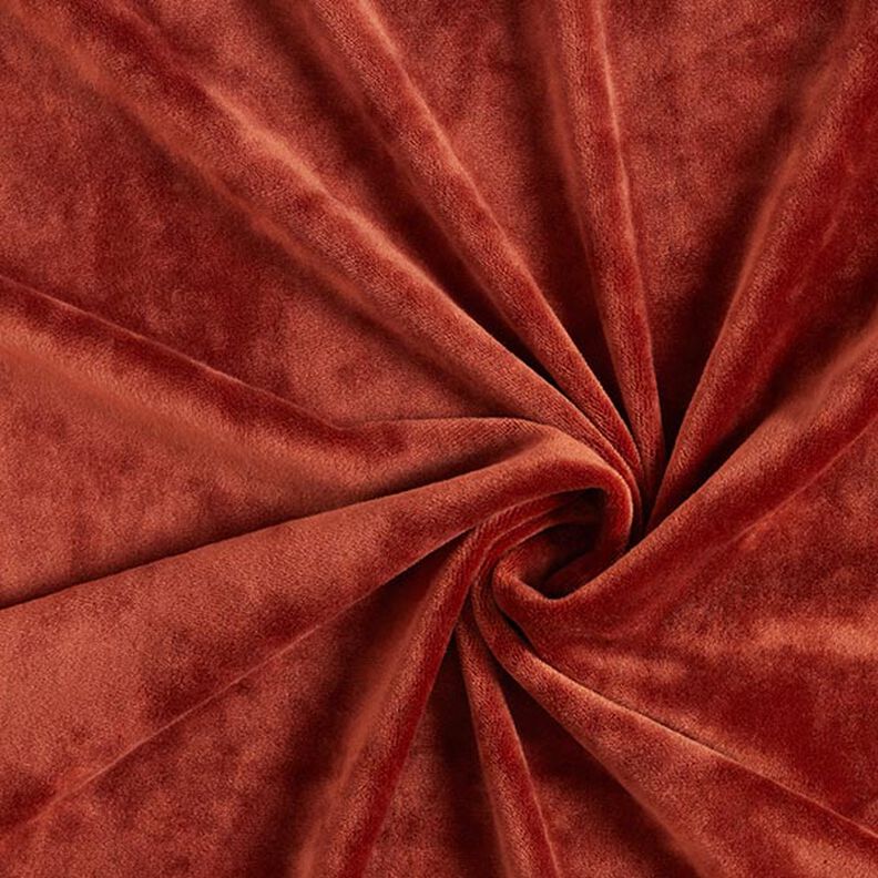 Velluto stretch vellutino nicki – terracotta,  image number 1