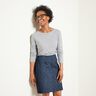 jacquard abbigliamento broccato fiori – blu marino,  thumbnail number 6
