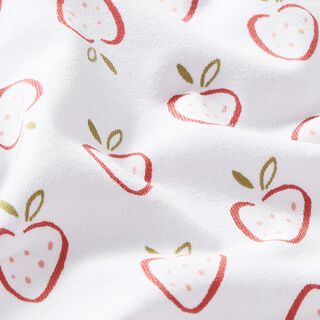 jersey di cotone fragole stilizzate – bianco/rosa, 