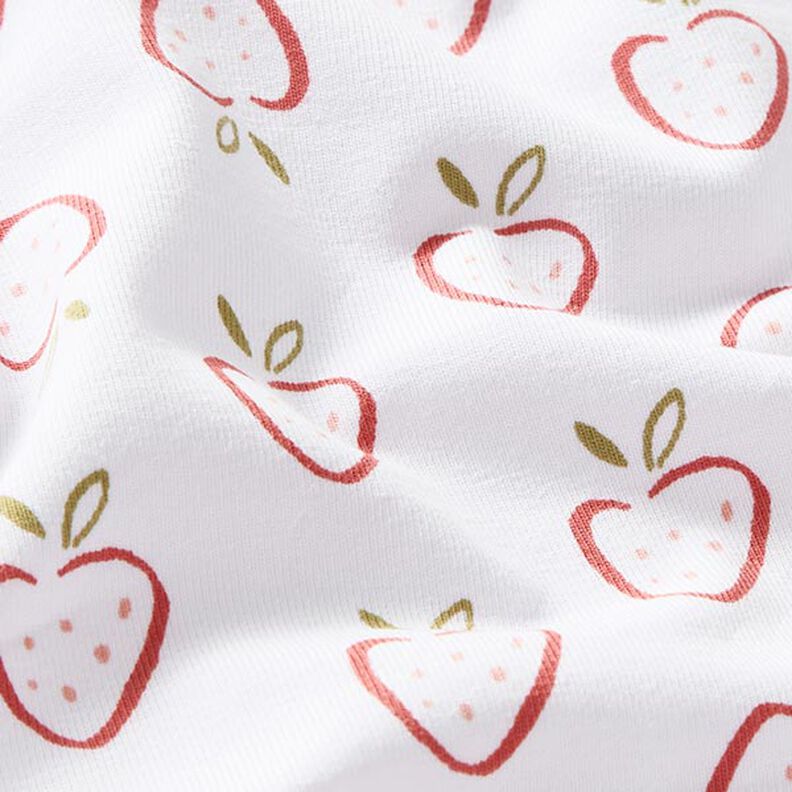 jersey di cotone fragole stilizzate – bianco/rosa,  image number 2