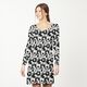 jersey jacquard, motivi geometrici e quadri – nero/bianco,  thumbnail number 5