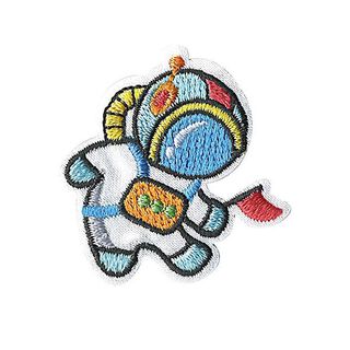 applicazione, astronauta [ 3 x 3 cm ] – bianco lana/azzurro, 