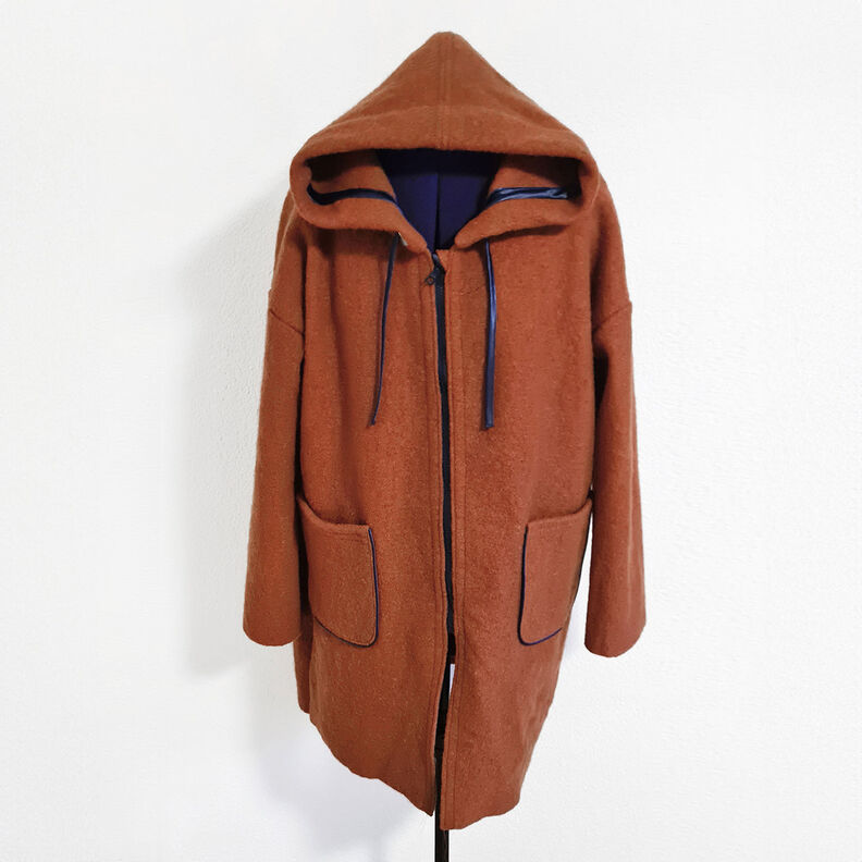 loden follato in lana – terracotta,  image number 5