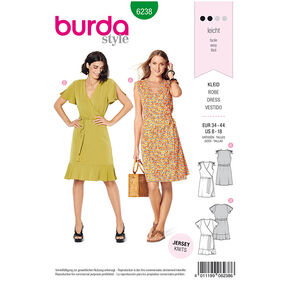abito a portafoglio, Burda 6238 | 34 - 44, 
