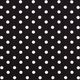 popeline di cotone grandi pois – nero/bianco,  thumbnail number 1