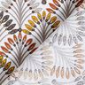 tessuto in cotone cretonne Ventagli – talpa/avorio,  thumbnail number 4
