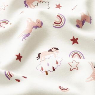 pile da montagna unicorno e arcobaleno – bianco lana, 