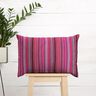 tessuto arredo Jacquard Righe sottili – porpora/bacca,  thumbnail number 6
