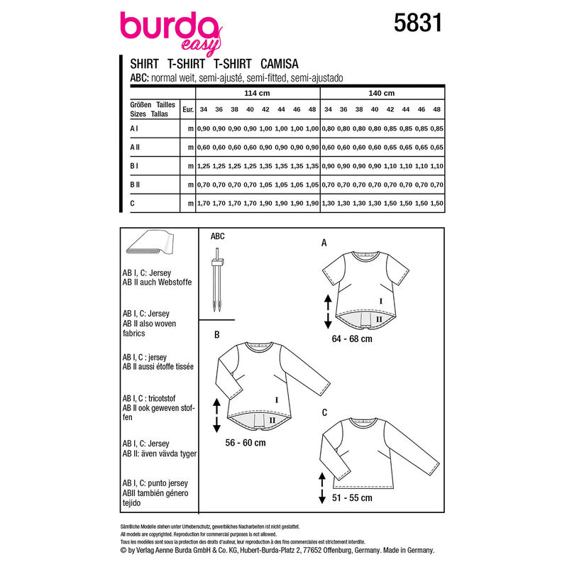 Camicia | Burda 5831 | 34-48,  image number 12
