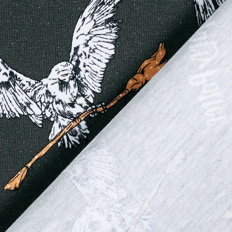 jersey di cotone Tessuto oggetto di licenza Harry Potter, Edvige con la scopa | Warner Bros. –,  image number 4