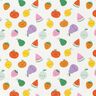 jersey di cotone Frutta felice – bianco lana/arancio pesca,  thumbnail number 1