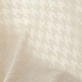 Jacquard Dobby pied de poule – bianco lana, 
