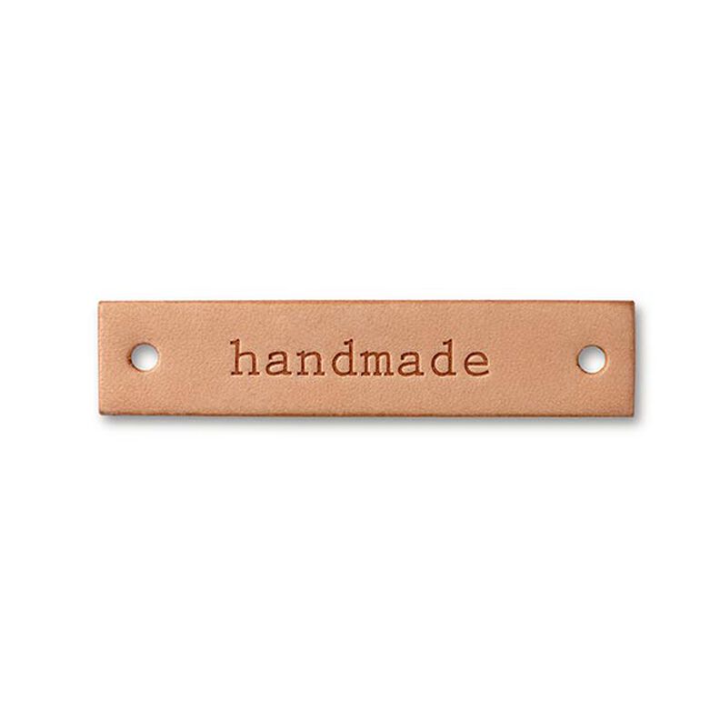 etichetta “handmade” [ 6 x 1,3 cm ] | Prym – naturale,  image number 2