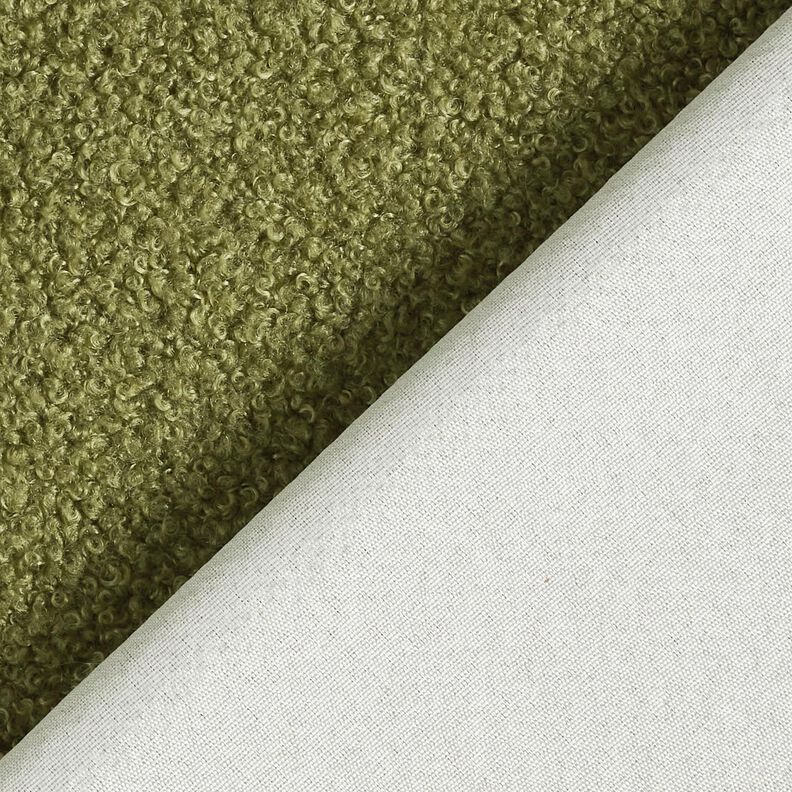 tessuto da tappezzeria Orsacchiotto morbido – verde oliva,  image number 3