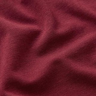 bambù jersey di viscosa tinta unita – rosso Bordeaux, 