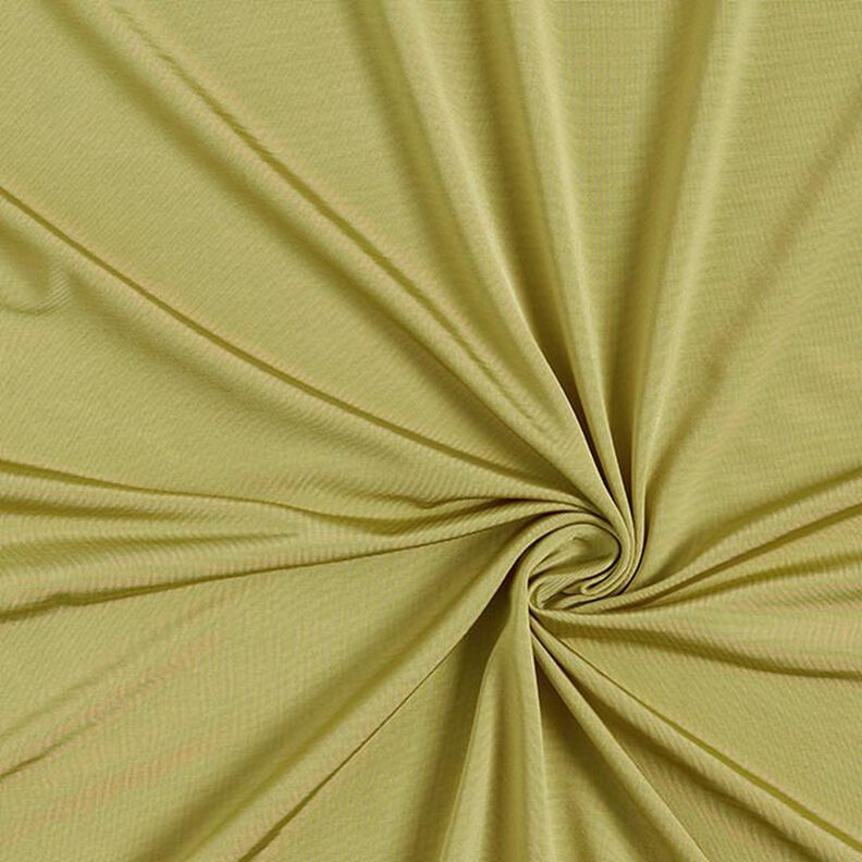 Tessuto tricot altamente elastico in tinta unita – oliva giallastro,  image number 1