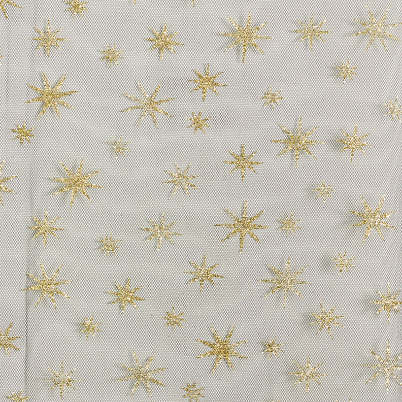 Tulle con stelle brillanti – nero/oro,  image number 1