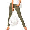 Tessuto stretch per pantaloni in tinta unita – pino scuro,  thumbnail number 6