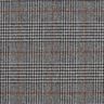 Tessuto in lana Principe di Galles – grigio scuro/arancione,  thumbnail number 1