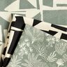 tessuto arredo Jacquard Struttura astratta – nero/bianco lana,  thumbnail number 5