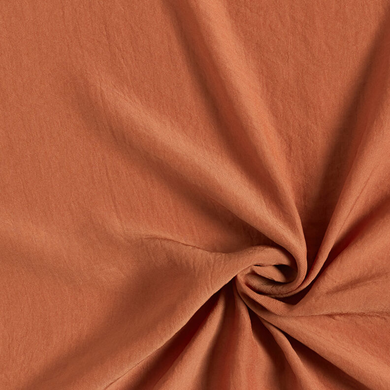 Tessuto leggero increspato per camicette in tinta unita – bronzo,  image number 1