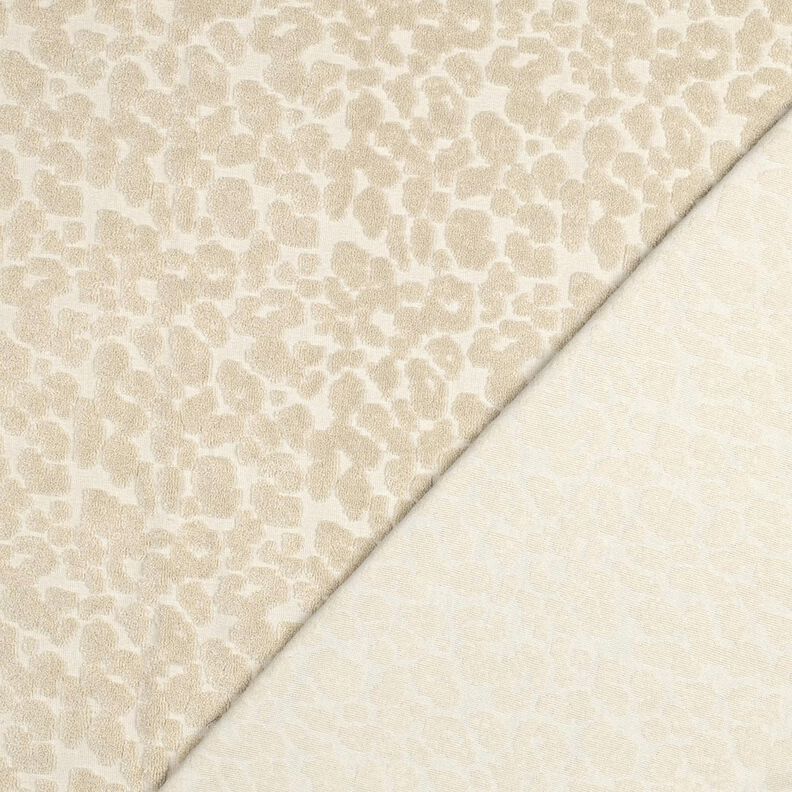 tessuto in spugna stretch leopardo – sabbia, image number 4