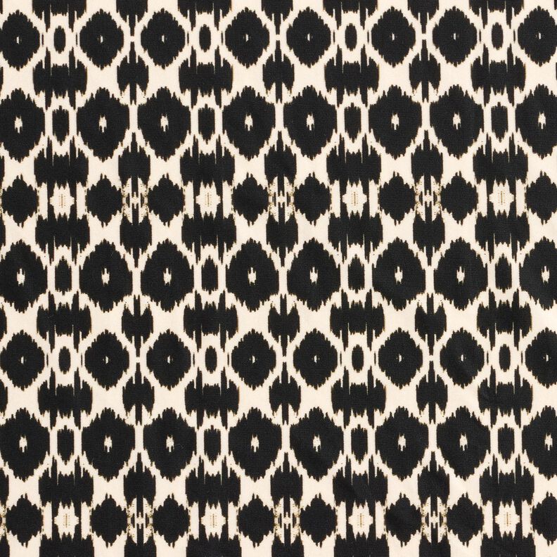 Tessuto per costumi da bagno con stampa leopardata astratta – nero/anacardo,  image number 1