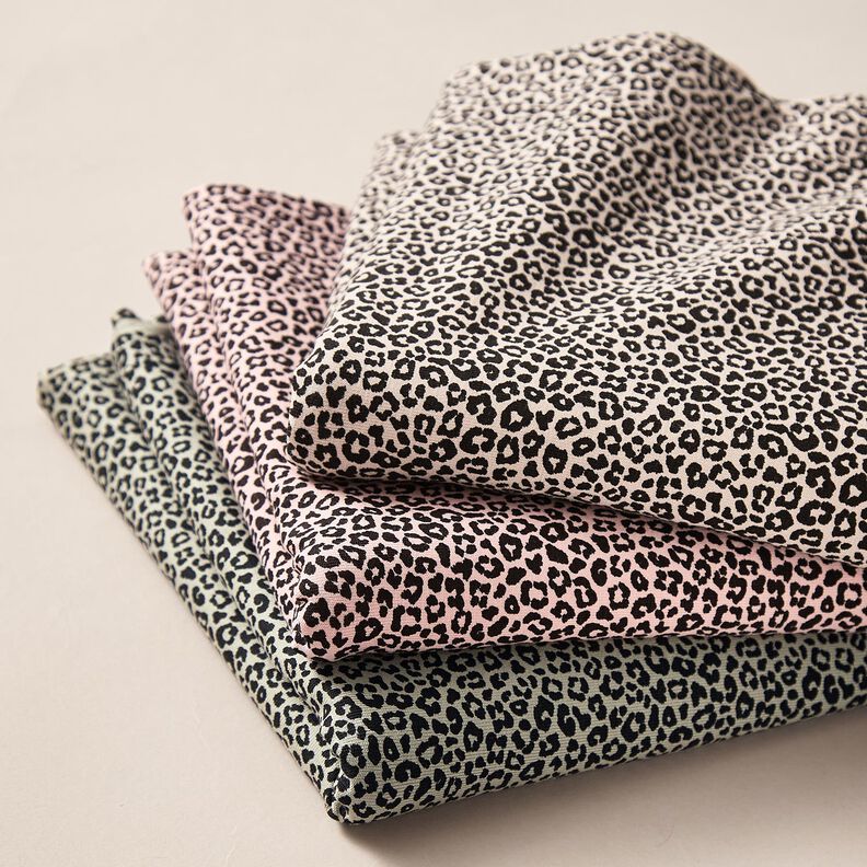 jersey di cotone mini stampa leopardata – naturale/nero, image number 5