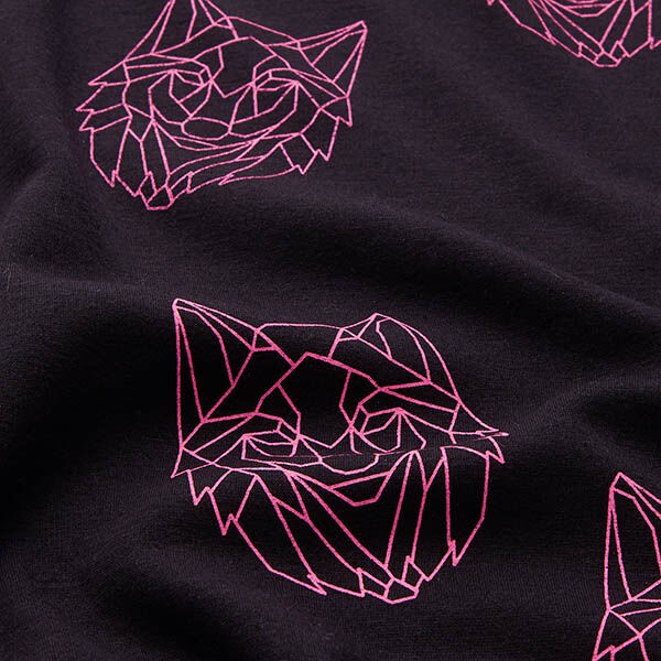 pile da montagna Origami di lupo – nero/fucsia neon, image number 2