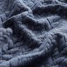 Jersey jacquard, cloqué, motivi a treccia – colore blu jeans,  thumbnail number 2