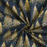 tessuto in cotone popeline Polvere d'oro degli abeti – blu notte/oro,  thumbnail number 3