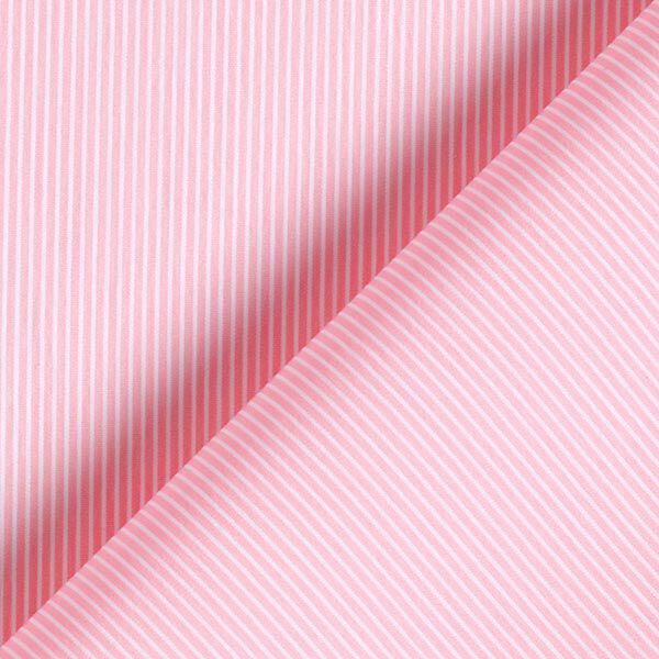 tessuto in misto cotone, righe sottili – bianco/rosa chiaro,  image number 4