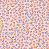GOTS popeline di cotone fiorellini | Poppy Fabrics – naturale/arancio pesca,  thumbnail number 1