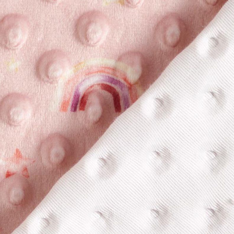 Morbido pile Punti e arcobaleni in rilievo – rosa,  image number 3